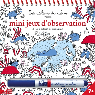 Picture of Mini jeux d'observation - bloc à spirale avec feutre effaçable