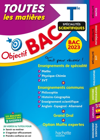Picture of Objectif Bac 2023 - Term Spécialités scientifiques Toutes les matières