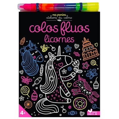Picture of Colos fluos licornes - avec un feutre multimines