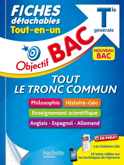 Image de Objectif BAC Fiches détachables enseignements communs Terminale