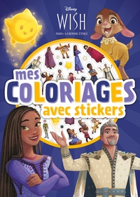 Image de WISH, ASHA ET LA BONNE ÉTOILE - Mes Coloriages avec Stickers - Disney