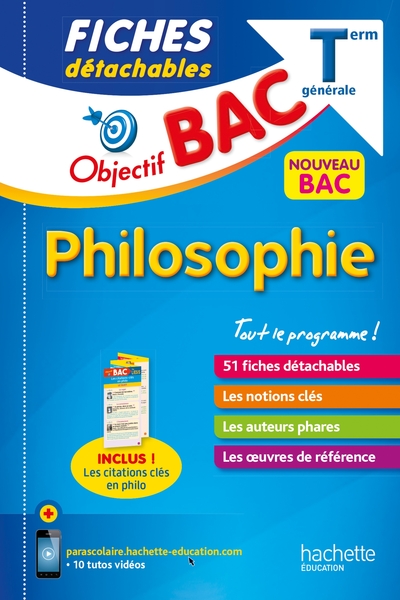 Picture of Objectif BAC Fiches détachables Philosophie Tle
