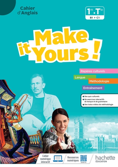 Picture of Make it Yours! Anglais 1re-Tle - Cahier élève - Ed. 2023