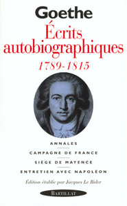 Picture of ECRITS AUTOBIOGRAPHIQUES 1789 1815