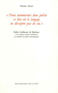 Picture of « Nous nommerons donc poésie ce lieu où le langage ne désespère pas de soi. »