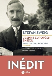 Picture of L'esprit européen en exil - Essais, discours, entretiens 1933-1942