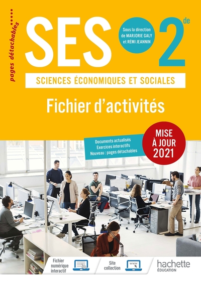 Picture of SES 2de - Fichier d'activités - Ed. 2021