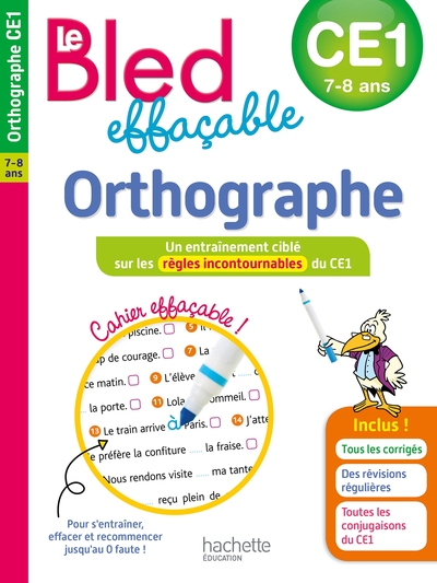 Image de Le BLED Effaçable Orthographe CE1
