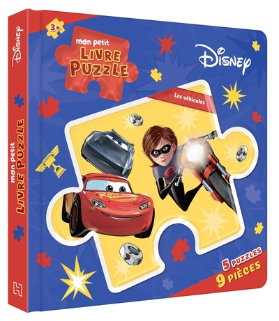 Picture of CARS - Mon Petit Livre Puzzle - 5 Puzzles 9 Pièces - Les véhicules - Disney Pixar