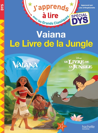 Image de Disney - Vaiana / Le livre de la jungle - Spécial DYS (dyslexie)