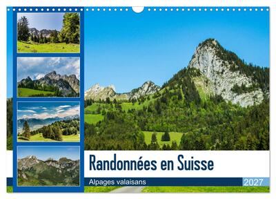 Image de Randonnées en Suisse alpages valaisans (Calendrier mural 2027 DIN A3 vertical), CALVENDO calendrier mensuel