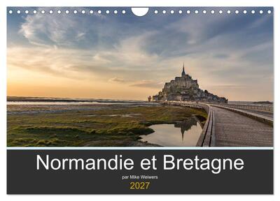 Image de Normandie et Bretagne (Calendrier mural 2027 DIN A4 vertical), CALVENDO calendrier mensuel