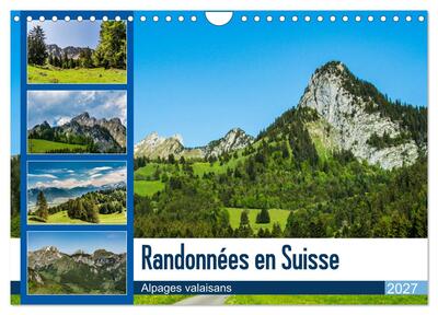 Image de Randonnées en Suisse alpages valaisans (Calendrier mural 2027 DIN A4 vertical), CALVENDO calendrier mensuel
