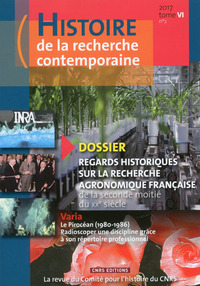 Picture of Histoire de la recherche contemporaine - tome 6 numéro 2