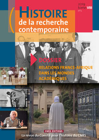 Picture of Histoire de la recherche contemporaine - tome VIII.N°2
