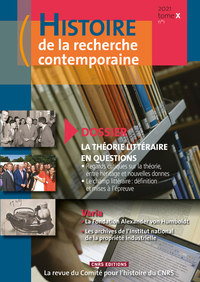 Picture of Histoire de la recherche contemporaine - Tome X - N° 01