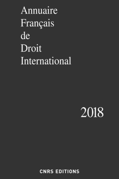 Picture of Annuaire Français de Droit International 2018