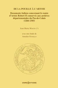 Picture of De la Pouille à l'Artois - Documents italiens concernant le comte d'Artois Robert II conservés aux A