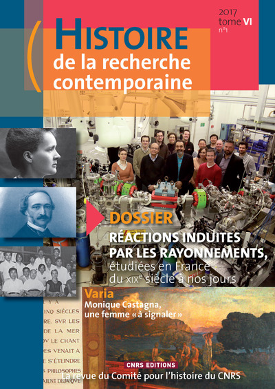 Picture of Histoire de la recherche contemporaine - tome 6 numéro 1 - 2017