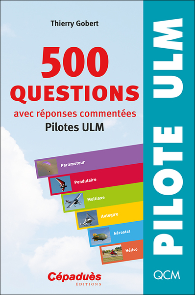 Picture of 500 questions avec réponses commentées (pilotes ULM)