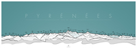 Picture of Poster panorama _Les Pyrénées vues de Tarbes