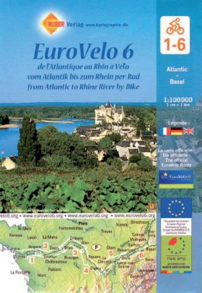 Picture of Eurovélo 6 (LOT DE 6 CARTES sous blister)