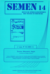 Picture of Semen, n° 14/2001