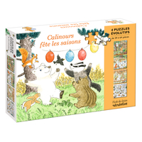 Picture of Calinours fête les saisons - 4 puzzles évolutifs