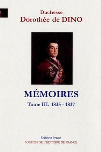 Image de MEMOIRES. Tome 3 (1835-1837)