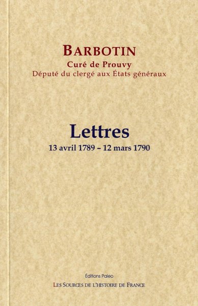 Image de Lettres (13 avril 1789 - 12 mars 1790)