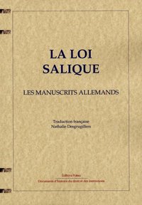 Picture of La loi salique. Les manuscrits allemands.