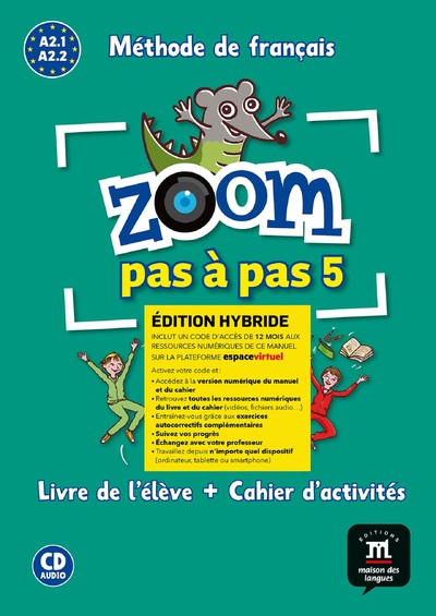 Image de Zoom pas à pas 5 Éd. hybride Livre + Cahier + CD