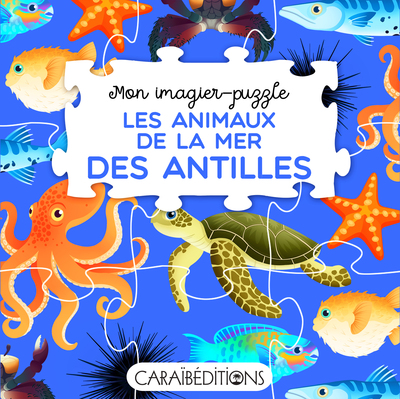 Picture of MON IMAGIER-PUZZLE "LES ANIMAUX DE LA MER DES ANTILLES