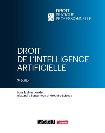Picture of Droit de l'intelligence artificielle
