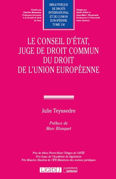 Picture of Le Conseil d'État, juge de droit commun du droit de l'Union européenne
