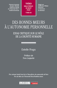 Picture of Des bonnes moeurs à l'autonomie personnelle