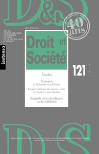 Picture of Revue Droit et Société 121/2025