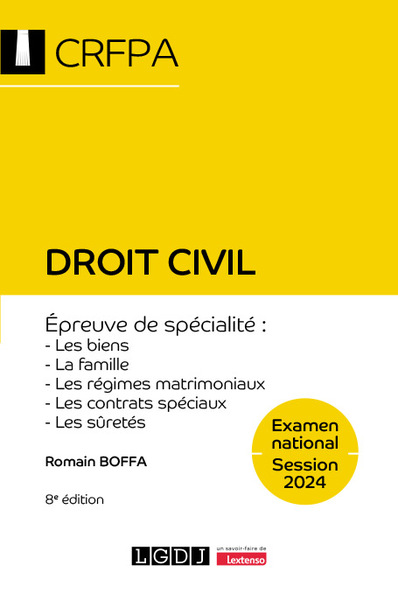 Image de Droit civil - CRFPA - Examen national Session 2024
