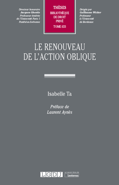 Picture of Le renouveau de l'action oblique