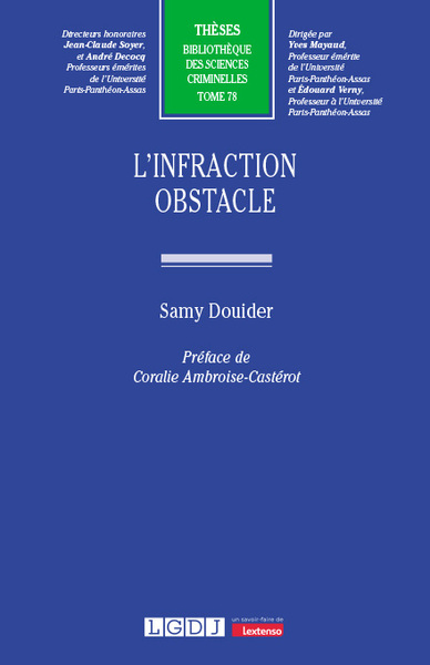 Image de L'infraction obstacle