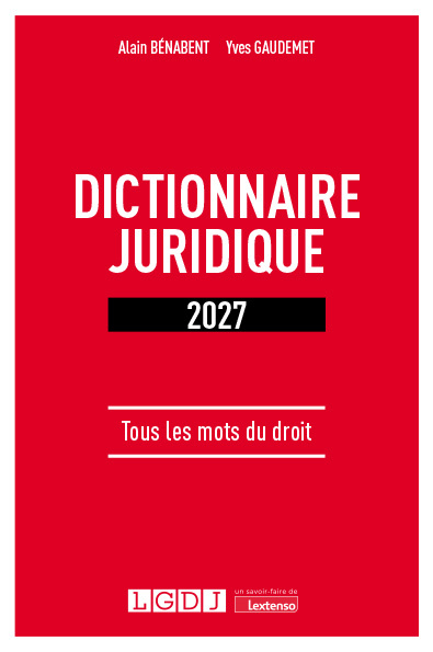 Picture of Dictionnaire juridique 2027