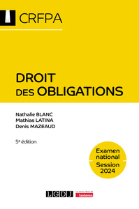 Image de Droit des obligations - CRFPA - Examen national Session 2024