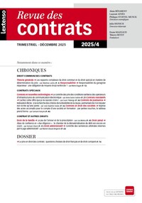 Picture of Revue des Contrats 04/2025