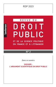 Picture of Revue de droit public et de la science politique en France  et à l'étranger n°2-2023