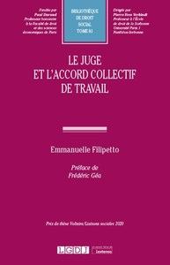 Picture of Le juge et l'accord collectif de travail
