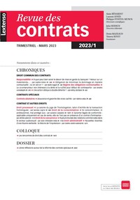 Picture of Revue des contrats 1-2023