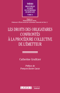 Picture of Les droits des obligataires confrontés à la procédure collective de l'émetteur