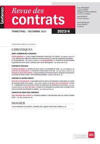Picture of Revue des contrats 4-2023