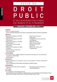 Picture of Revue du Droit Public 04/2025