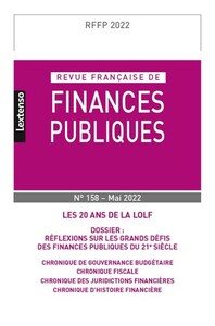 Image de Revue Française de Finances Publiques N°158-2022